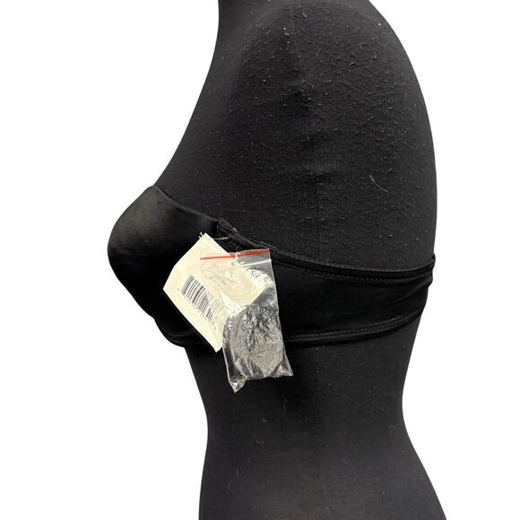 Ellen Tracy Strapless Bra NWT Black 36C Convertible w/ Straps Minor Flaw - Picture 3 of 9